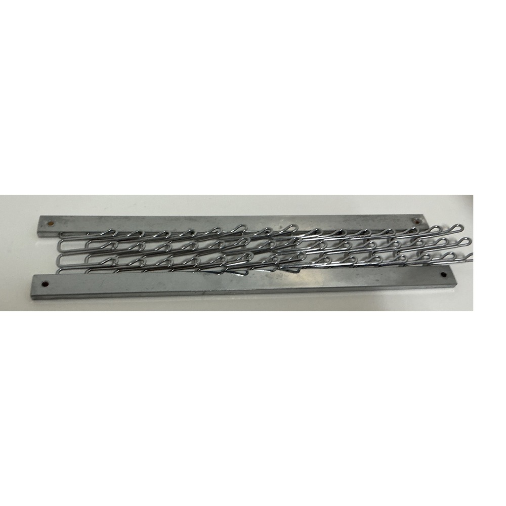 Vintage Metal Wood Accordion Tie Belt Rack Wall Mount Closet Organizer Silver